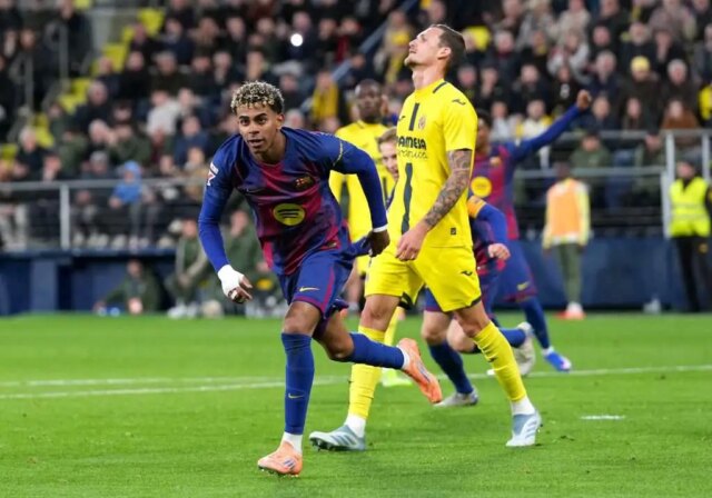 Lamine Yamal poslal po góle Barcelony odkaz fanúšikom Villarrealu Lamine Yamal poslal po góle Barcelony odkaz fanúšikom Villarrealu