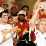 Legendy USC Matt Leinart a Pete Carroll reagujú na pozastavenie rivality Notre Dame