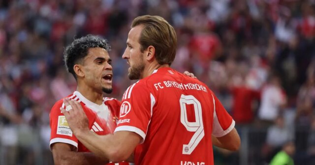 Luis Diaz a Harry Kane