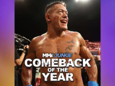 MMA Junkie’s Comeback of the Year 2025: Costello van Steenis šokuje Johnnyho Eblena PERTH, AUSTRÁLIA - 28. SEPTEMBER: Neil Magny zo Spojených štátov oslavuje po víťazstve v zápase s Jakeom Matthewsom z Austrálie v zápase Welterweight počas UFC Fight Night v RAC Arene 28. septembra 2025 v austrálskom Perthe. (Foto Paul Kane/Getty Images)