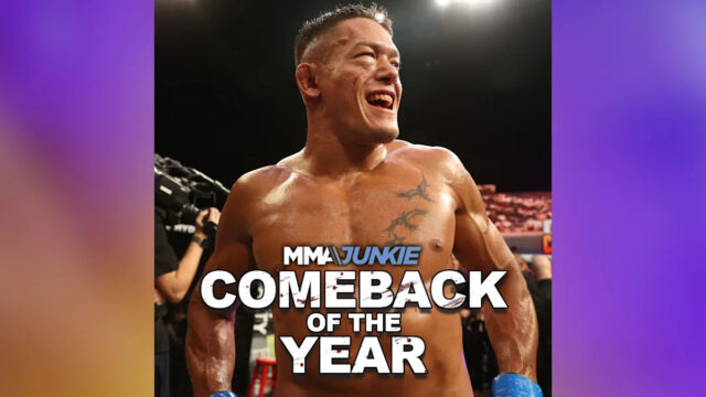 PERTH, AUSTRÁLIA - 28. SEPTEMBER: Neil Magny zo Spojených štátov oslavuje po víťazstve v zápase s Jakeom Matthewsom z Austrálie v zápase Welterweight počas UFC Fight Night v RAC Arene 28. septembra 2025 v austrálskom Perthe. (Foto Paul Kane/Getty Images)