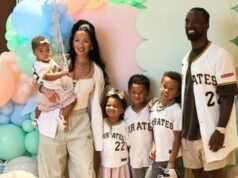 Manželka Brycea Harpera, priateľka Paula Skenesa Olivia Dunne a ďalší posielajú sladké priania rodine Andrewa McCutchena logo pochodového šialenstva