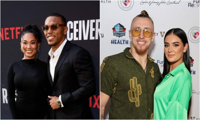 Manželka Georgea Kittlea dáva najavo svoje pocity na labeli WAG logo pochodového šialenstva