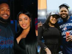 Manželka Vladimira Guerrera Jr. odhaľuje pôvab v červených flitrových bodycon minišatách, očarí manželky MLB logo pochodového šialenstva