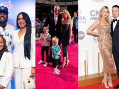 Manželky Vladimira Guerrera Jr., Freddieho Freemana a Alexa Bregmana rozžiaria Štedrý večer útulnými pohľadmi na oslavu logo pochodového šialenstva