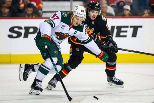 NHL: Minnesota Wild v Calgary Flames