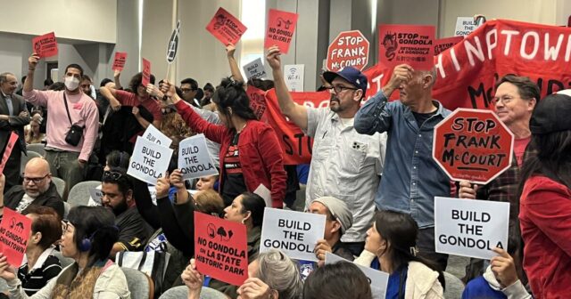 Metro schvaľuje projekt gondoly štadióna Dodger napriek protestom
