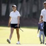 Michael Kim prijíma tímovú golfovú rolu, keď berie značku po Rose Zhang na Grant Thornton Invitational