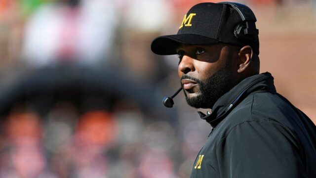 Michiganský Dusty May reaguje na ságu Sherrone Moore Michiganský Dusty May reaguje na ságu Sherrone Moore