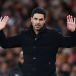 Mikel Arteta manažér / hlavný tréner Arsenalu počas zápasu Premier League medzi Arsenalom a Brentfordom na Emirates Stadium 3. decembra 2025 v Londýne, Anglicko