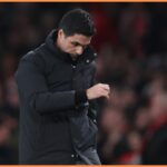 Mikel Arteta počas tréningu Arsenalu