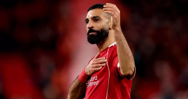 Mohamed Salah z Liverpoolu počas zápasu Premier League proti Brightonu & Hove Albion