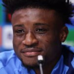 Mohammed Kudus hovoril pre médiá na tlačovej konferencii pred zápasom Tottenhamu v Lige majstrov proti Slavii Praha.