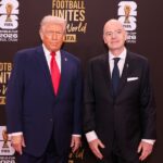 Gianni Infantino a americký prezident Donald Trump