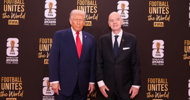 Gianni Infantino a americký prezident Donald Trump