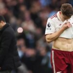 Manažér Arsenalu Mikel Arteta počas tréningu v Sobha Realty Training Center 28. novembra 2025 v London Colney v Anglicku.