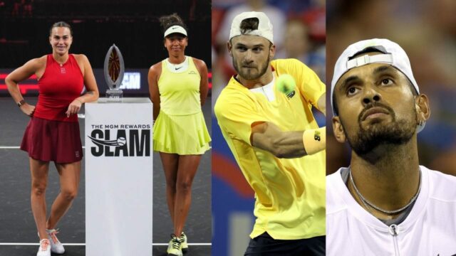 Naomi Osaka, Aryna Sabalenka, Tommy Paul a Nick Kyrgios vystúpia Naomi Osaka, Aryna Sabalenka, Tommy Paul a Nick Kyrgios vystúpia vo veľkom štýle, užite si srdečné privítanie v Madison Square Garden pred výstavou