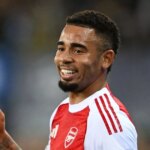 Gabriel Jesus počas zápasu Arsenalu