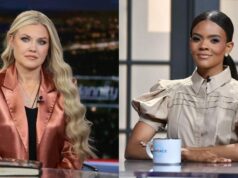 Netizens reagujú na Candace Owens, ktorá tvrdí, že počas stretnutia Eriky Kirk „nepila žiadnu vodu“ "Candace" Hostiteľ: Candace Owens (Zdroj obrázka: Getty)