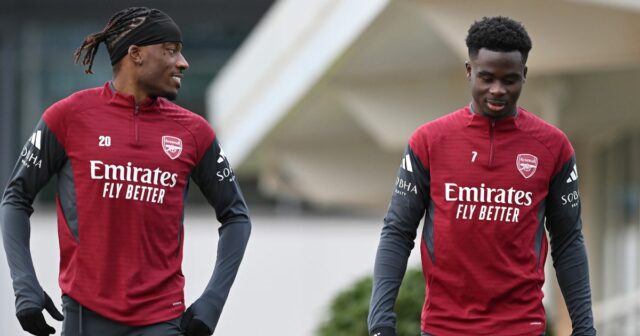 Noni Maduke a Open the Arsenal tréning.