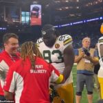 Obranný zákrok nováčika v Green Bay Nazir Stackhouse bol medzi hráčmi Packers, ktorí oslávili svoj rozruch 31:24 s Lions zvyčajným sviatkom Dňa Turecka na ihrisku.
