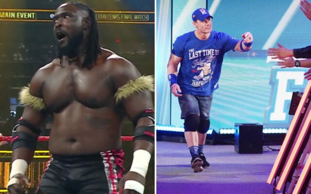 Oba Femi vzdáva hold Johnovi Cenovi epickým 4-slovným posolstvom na Oba Femi vzdáva hold Johnovi Cenovi epickým 4-slovným posolstvom na Main Event Saturday Night