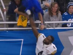 Odvoláva sa na pravidlá dôstojníka týkajúce sa zákazu DK Metcalf na dve hry v potenciálnom rozhodnutí o 45 miliónoch dolárov pre hviezdu Steelers Metcalf porušil ligové pravidlá, podľa ktorých „hráči nesmú vstúpiť na tribúnu alebo konfrontovať fanúšikov“