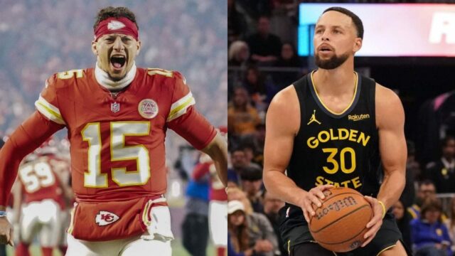 Patrick Mahomes predpovedal, že sa odrazí ako Steph Curry ako logo pochodového šialenstva