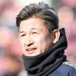 Kazuyoshi Miura hrá Anglicko v roku 1995