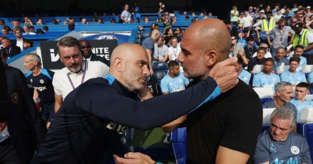 Postoj Chelsea k Enzovi Marescovi k Man City po tom, Enzo Maresca s Pepom Guardiolom