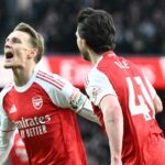 Martin Odegaard oslavoval skórovanie po majstrovskom výkone proti Brightonu