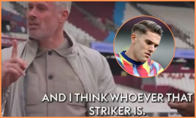 Predpoveď Jamieho Carraghera z Arsenalu o otázke útočníka sa ukázala Viktor Gyokeres sa rozcvičuje za Arsenal