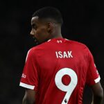 Alexander Isak v akcii za Liverpool.