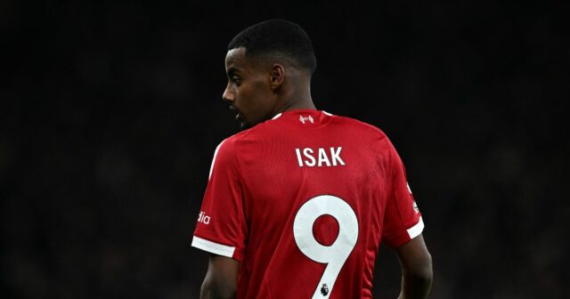 Alexander Isak v akcii za Liverpool. 