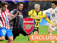 Prestupové ciele obrancu a stredopoliara Arsenalu Nathaniel Brown v akcii za Eintracht Frankfurt