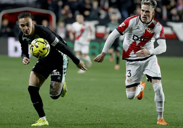 Real Betis prekonal útok Rayo Vallecano vo Vallecase Real Betis prekonal útok Rayo Vallecano vo Vallecase