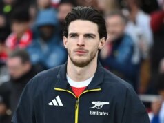 Rice, Calafiori, Havertz – Najnovšie správy o zranení Arsenalu a dátumy návratu po víťazstve Aston Villy Declan Rice z Arsenalu