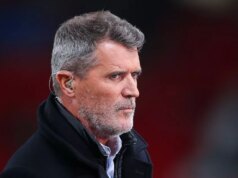 Roy Keane zabil 60 miliónov libier z Man Utd, ktorý je ako „školák“ bez prítomnosti Pundit Roy Keane počas zápasu B2 skupiny B2 Ligy národov UEFA 2024/25 medzi Anglickom a Gréckom na štadióne Wembley 10. októbra 2024 v Londýne v Anglicku.