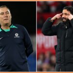 Kobbie Mainoo na tréningu Manchestru United