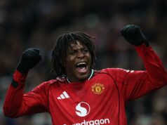 Ruben Amorim mätie svojich hráčov, ale nový vzhľad Man United sa drží na odvážnom víťazstve Dorgu z Manchestru United oslavuje strelenie svojho prvého gólu za klub úžasným volejom (AFP cez Getty Images)