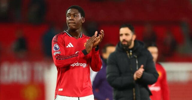 Ruben Amorim a Kobbie Mainoo