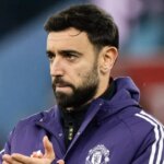 BIRMINGHAM, ANGLICKO - 21. DECEMBRA: Ruben Amorim, manažér Manchestru United vyzerá skľúčene po zápase Premier League medzi Aston Villou a Manchestrom United vo Villa Parku 21. decembra 2025 v Birminghame v Anglicku. (Foto: Neal Simpson/Sportsphoto/Allstar cez Getty Images)