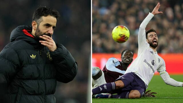 Ruben Amorim sa obáva o zranení Bruna Fernandesa vs Aston Villa
