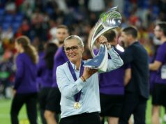 Sarina Wiegman udelila čestné ocenenie v rámci novoročných vyznamenaní po tom, čo priviedla levice k úspechu v eurách Wiegmanová sa začiatkom tohto mesiaca stala trénerkou roka žien v súťaži The Best FIFA Football Awards (REUTERS/Benoit Tessier)