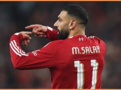 Saudskoarabské kluby veria v prestup Mohameda Salaha Mohamed Salah v akcii za Liverpool
