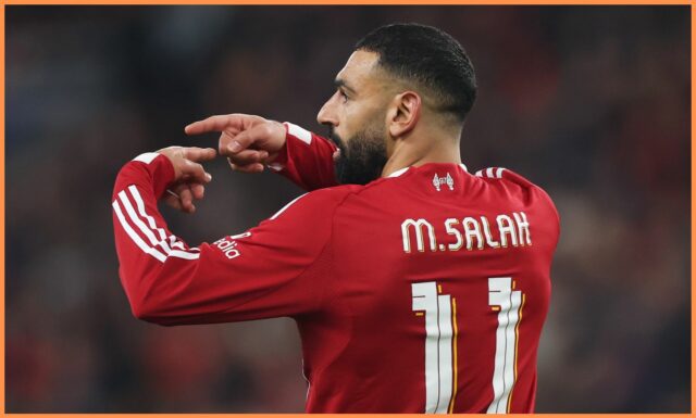 Saudskoarabské kluby veria v prestup Mohameda Salaha Mohamed Salah v akcii za Liverpool