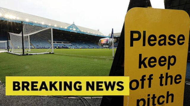 Celkový pohľad na Hillsborough, Sheffield Wednesday, domov Sheffield Wednesday počas zápasu Sky Bet Championship medzi Sheffield Wednesday a...