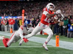 Skóre NFL: Patrioti robia vyhlásenie vo víťazstve nad nízkymi Giants Skóre NFL: Patrioti robia vyhlásenie vo víťazstve nad nízkymi Giants