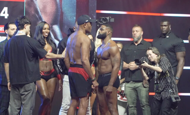 Slávnostné vhadzovanie Paul vs. Joshua so Silvom vs. Woodley, viac Download app from appStore