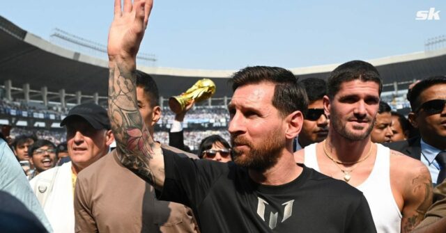 "Som skutočne vďačný" - Lionel Messi posiela odkaz fanúšikom v "Som skutočne vďačný" - Lionel Messi posiela odkaz fanúšikom v Hajdarábade po druhej etape jeho GOAT Tour of India